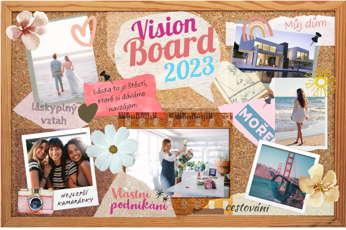 Vision board – nástěnka, s kterou naplníte své vize